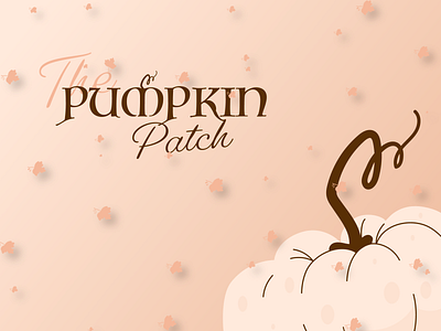 Pumpkin Patch Logo | Dribbble Weekly Warm-Up branding design graphic design illustration logo pumpkin pumpkin patch logo rebound typography vector weekly warm up