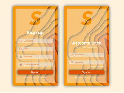 Mobile Signup and Signin Page log in log in login login box login design login form login page login screen mobile app sign design sign in sign in page sign up signin signin form signup signup box signup form signup page signupform