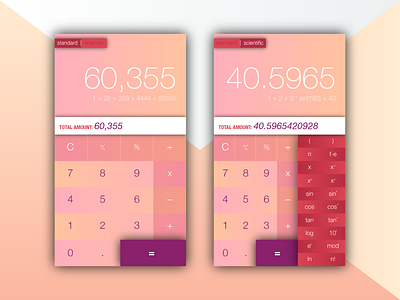 Scientific Calculator UI Design calculator calculator app calculator design calculator ui