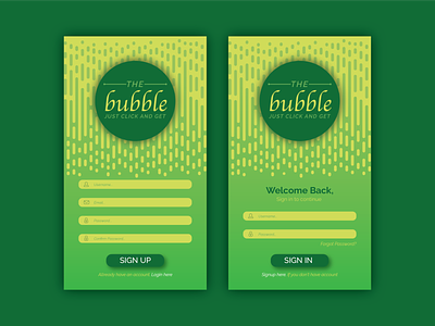 Bubble App UI