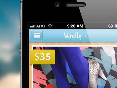 Vendly for iOS concept app concept ios iphone