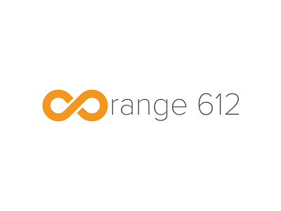 Orange 612 logo minimal orange web ui white