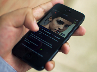 Imgur for iOS [Concept] black gallery green imgur iphone ui