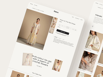 Buna Fashion Store brand clothing fashion minimal ui uidesign ux ux design webdesign website