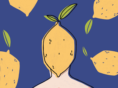Don't be bitter bitter design food fruit funny illustration illustration art lemon lemon guy plant plant based veggies