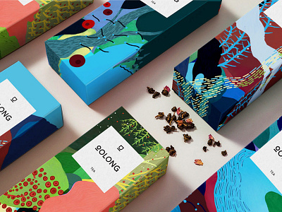 Oolong branding design experimental idea identity illustration logo packaging design tea packaging