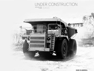 Construction 404 construction dump truck gray grayscale grey mining monotone off white truck