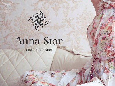 logo Anna Star art brand branding clothes design dress fashion green ann studio icon identy logo логотип