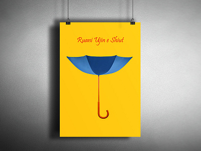 WORLD WATER DAY concept conceptual design poster rain saving water