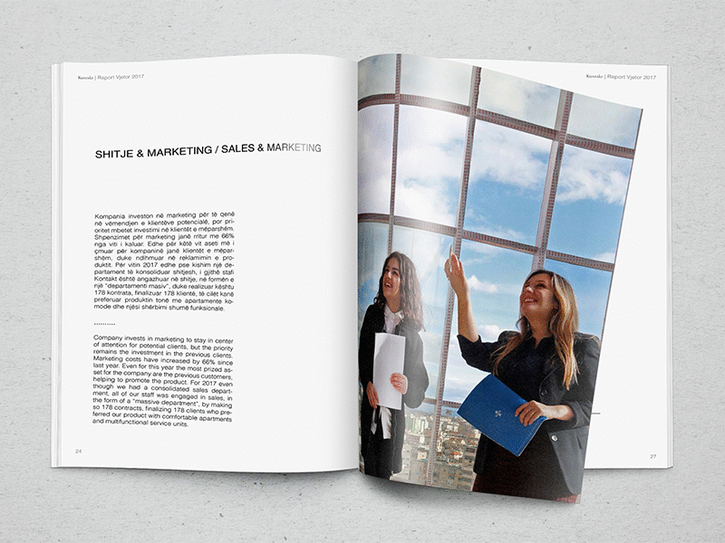 RV17 annual report illustrator indesign magazine photography