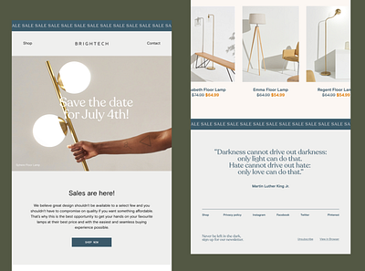 Newsletter design brigthech design digital digital design grid layout lightning newsletter newsletter design photography responsive sales type typography uiux uiuxdesign