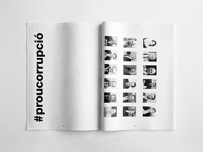 Newspaper spread 02 black and white editorial layout newspaper paper photography print protest spread type typography