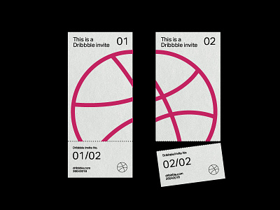 Two Dribbble Invitations