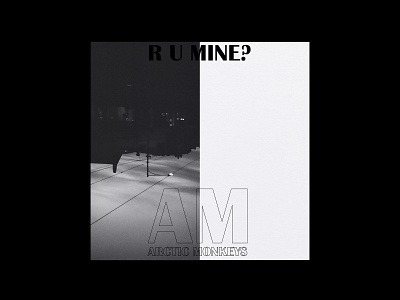 Album cover 110319 album art album cover album cover design arctic monkeys black and white cd sleeve cover grid layout music music album paper photography print r u mine song typography