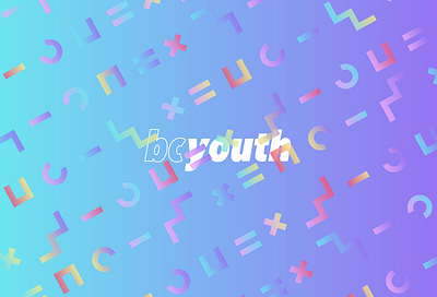 Youth Event branding design gradient