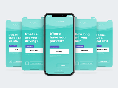 Pay by Phone - Redesign app branding clean concept design minimal prototyping redesign ui ux web