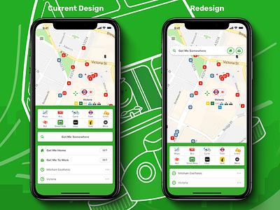 Citymapper Redesign app citymapper green redesign simple transport travel ui ux web