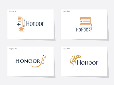 Honoor Logo Concepts Honey alvistudio arabic calligraphy honey badger honey jar honey logo honeybee honoor logo logo concepts pure honey urdu calligraphy vector illustrator