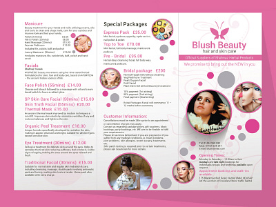 Blush Beauty Brochure Design