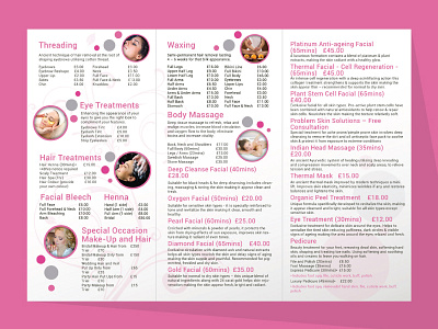 Blush Beauty Brochure Design2 beauty brochure cosmetics design flyer hair poster salon skin care spa vector