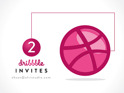 Dribbble Invites alvistudio ball designer draft dribbble invite giveaway logo