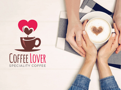 Coffee Lover Logo alvi studio beans beauty cafe coffee design heart logo shop tea vector