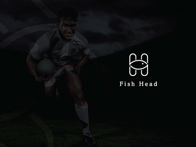Fish Head alvi studio animal fish h letter h logo icon illustration rugby sports vector