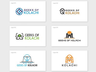 Geeks Of Kolachi Logo alvi studio branding coding design developer geek icon illustration kolachi logo software vector