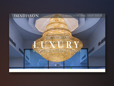 Madisson Website alvi studio branding design event hall luxury ui ux website design wedding