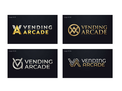 Vending Arcade logo concepts alvistudio design diamond diamond logo gold jewellery jewelry logo shop