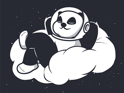 Panda Cloud Illustration