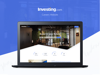 Investing.com Website Design careers design graphic design investing investing.com mockup ui uiux ux website