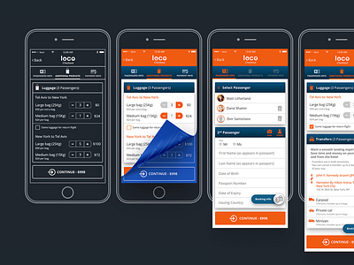 Loco App Design UX/UI app design flights loco travel ui uiux ux