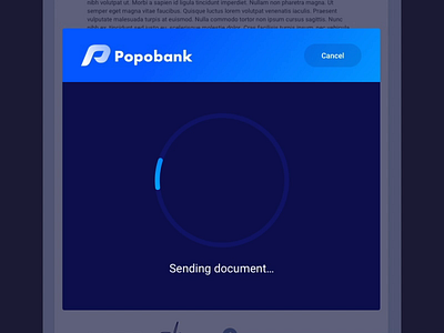 Popo Bank Approve Animation animation approve bank check check mark loader loading popo popobank