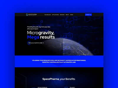 SpacePharma Website Design Scrolling animation design scrolling spacepharma ui uiux ux webdesign website