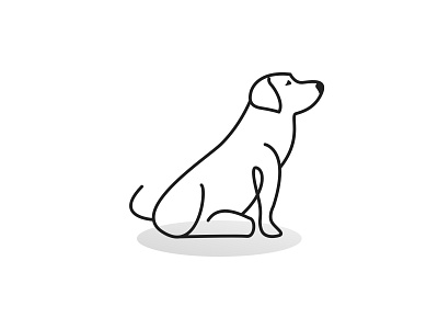 LOGO DOG LINE branding design designs education flat logo logodesign minimalist monogram vector