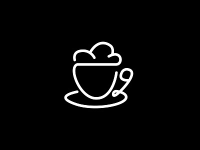 LINE COFFEE LOGO branding coffe coffee cup design designs flat logo logodesign minimalist monogram vector