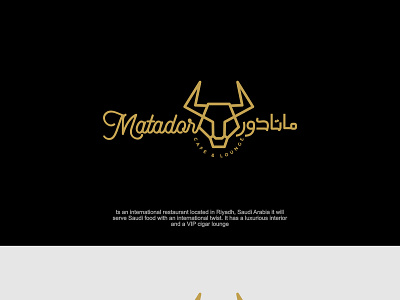 Matador line art logo logo line monoline
