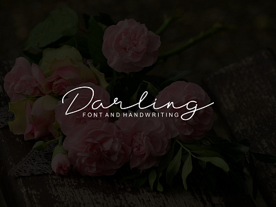 Darling font bussines font handwritten media script signature social tsirt wedding