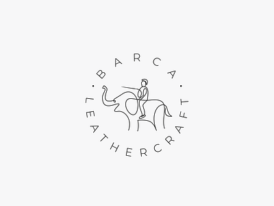 Elephant line art and minimalist branding design designs education flat logo logodesign minimalist monogram vector