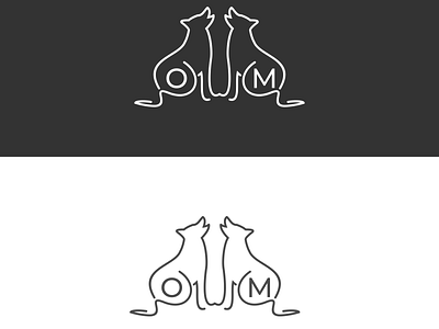 logo animal wolf line art minimalist animal animal art branding design designs education flat line worf logo logo design logodesign minimalist monogram vector