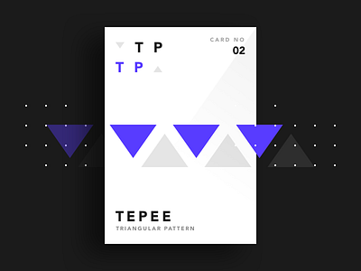 Tepee / Triangular Pattern cards cardschallenge design graphic ui