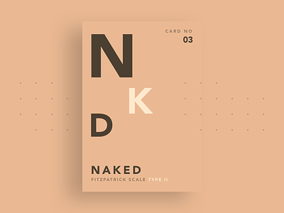 NAKED - Skin color Type II cards cardschallenge color design graphic naked skin ui