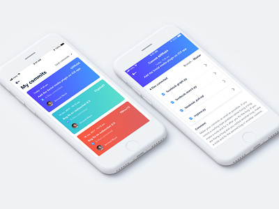 My commits and dedicated commit page code comment git mobile review svn ui ux