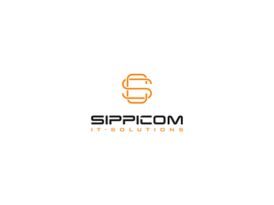 SIPPICOM IT-SOLUTIONS branding cloud design icon initials logo solutions technology