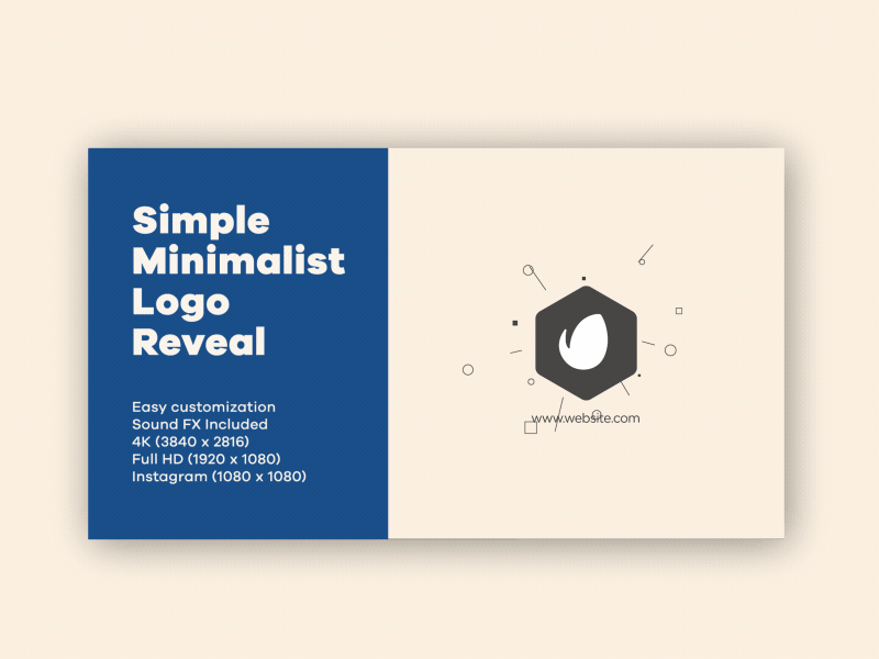 Simple Minimalist Logo Reveal 2d animation abstract animated logo broadcast business clean company corporate creative dynamic elegant fast fast intro flat flat 2d intro fresh intro logo logo intro