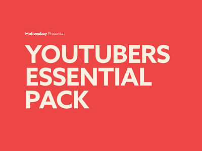 Youtubers Essential Pack | MOGRT | Premiere pro