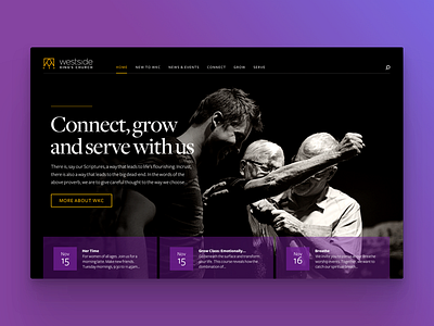 Church website concept