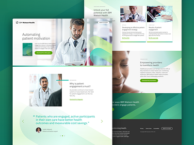 IBM Watson Health Landing Page Template