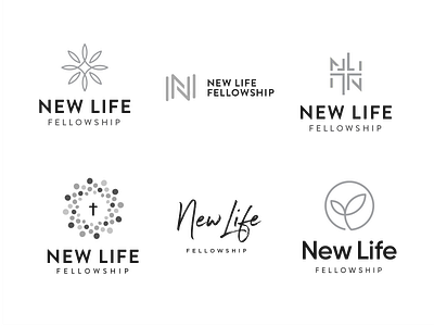 New Life Fellowship Logo Exploration branding church design identity logo